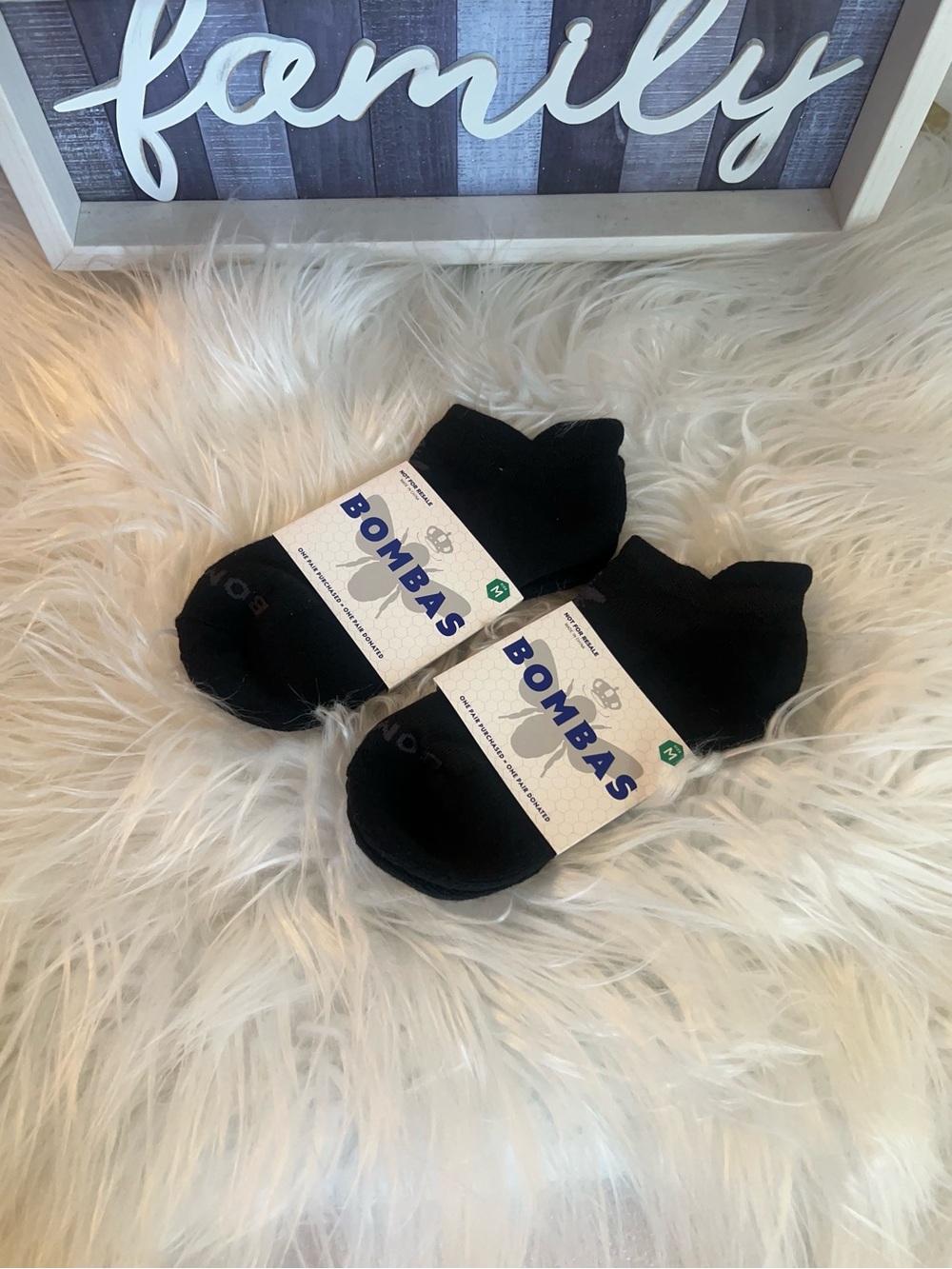 Bombas Black Low-Cut No-Show Socks (2 Pack) - Picture 4 of 7